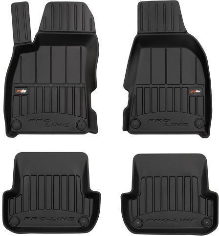Frogum Set of Front and Rear Mats 4pcs Tray Type for Audi A4 Ford Edge 2008-2013 Black