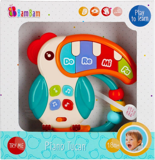 BamBam Μουσικό Όργανο Piano Tucan με Μουσική και Ήχους για 18+ Μηνών