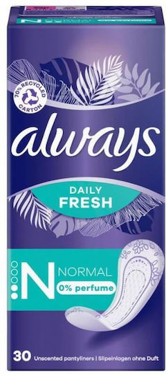 Always Daily Fresh Normal Σερβιετάκια 2 Σταγόνες σε Διπλή Συσκευασία 2x15τμχ