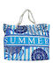 Summertiempo Beach Bag with Wallet Blue