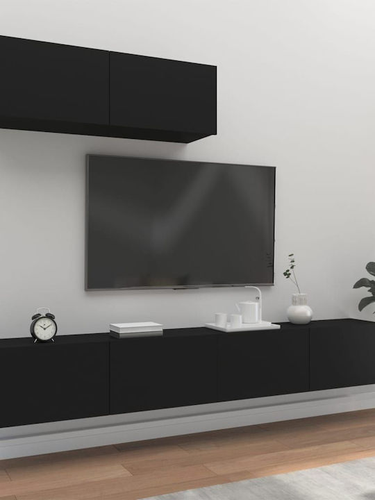 Living Room TV Unit Black L100xW30xH30cm