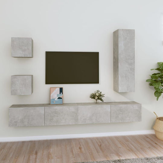 Животно помещение ТВ единица Сив Д100xШ30cm