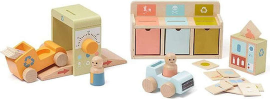 Kids Concept Shape Sorting Toy Recycling Station Aiden made of Wood for 24++ Months