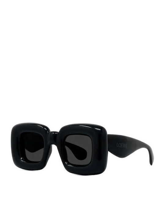 Damen Sonnenbrille mit Schwarz Kunststoff Gestell und Schwarz Linse