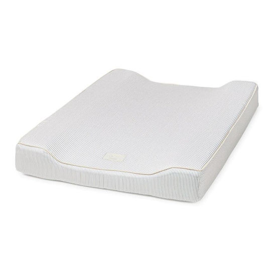 Cam Cam Copenhagen Soft Changing Pad cu capac Classic Stripes Albastru 63x49cm