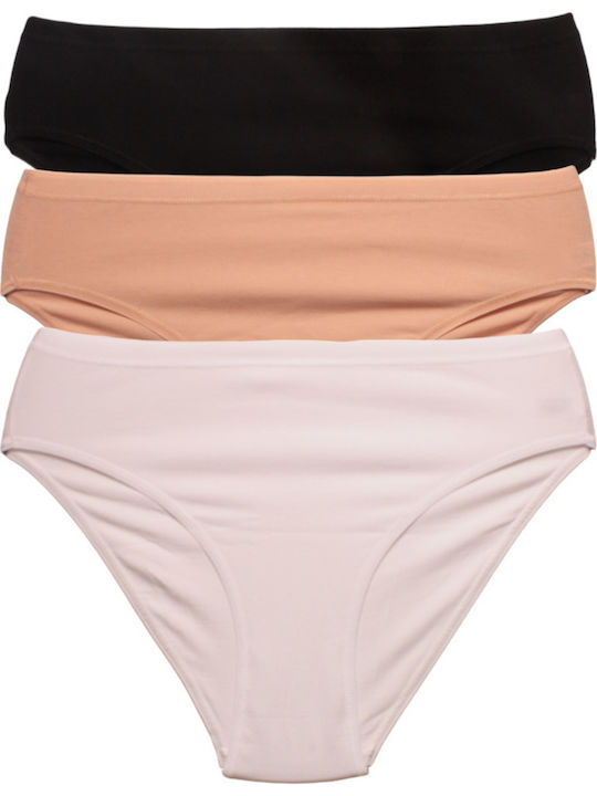 Nina Club Βαμβακερά Γυναικεία Slip 3Pack