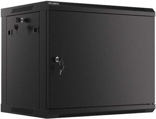Lanberg Wandmontiert Rack-Schrank 9U 60x45x51.2cm Schwarz WF01-6409-00B