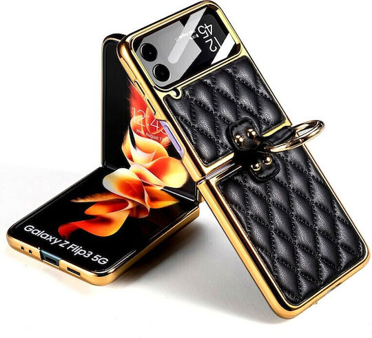 GKK Integrated Plating Задна корица Пластмаса Черен (Galaxy Z Flip4)