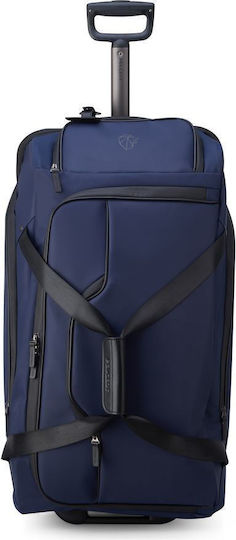 Delsey Peugeot Voyages Σακ Βουαγιάζ Navy Blue με Ρόδες Υφασμάτινο Μ77xΠ37xΥ38εκ.