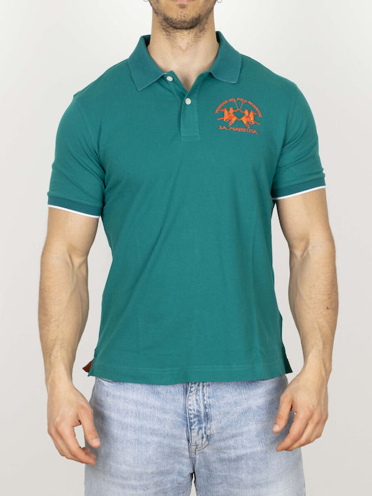 La Martina Herren Kurzarmshirt Polo Grün