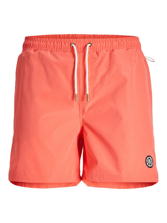 Jack & Jones Herren Badebekleidung Shorts Hot Coral