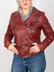 OAKWOOD WOMAN JACKET 100% LEATHER 60861.RED