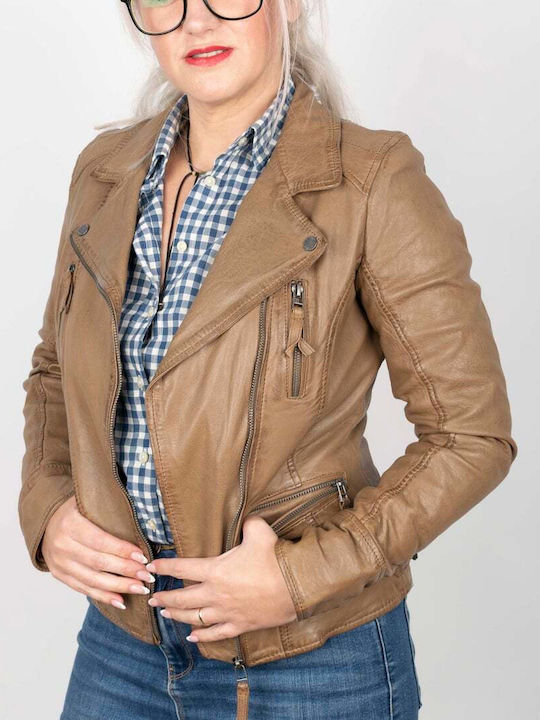 OAKWOOD WOMAN JACKET 100% LEATHER 60861.GONGAC