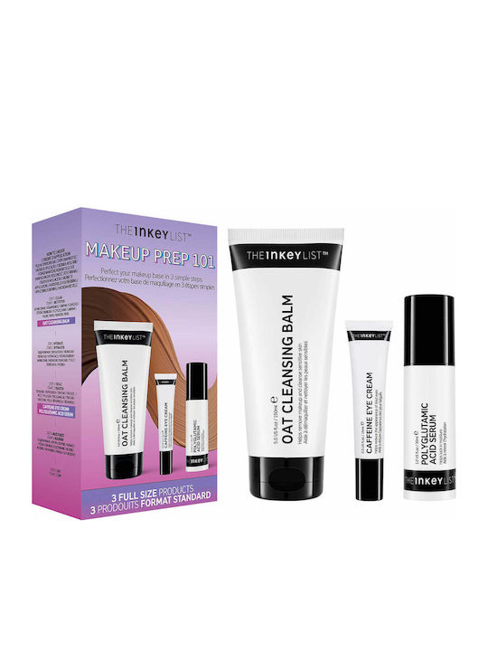 The Inkey List Make UP Prep 101 Skin Care Set for Αnti-ageing, Moisturizing & Facial Cleaning