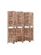 vidaXL Decorative Room Divider Wooden with 6 Panels Coffee 210x165cm