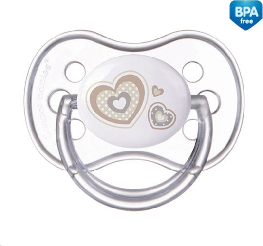 Canpol Babies Πιπίλα Σιλικόνης More Comfort για 0-6 μηνών Hearts