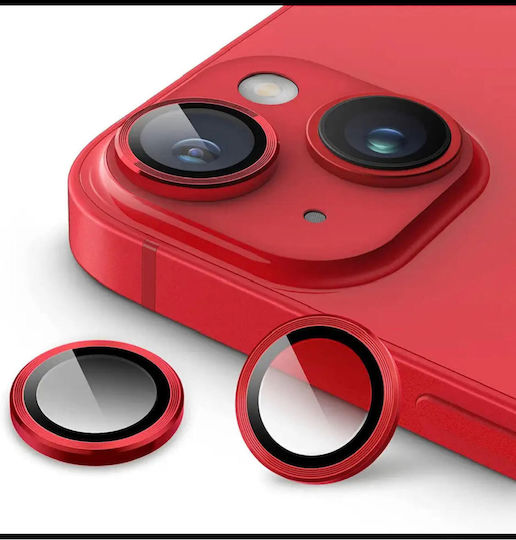 ObaStyle Camera Protection Tempered Glass Red for the iPhone 12 mini