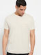 Funky Buddha Herren T-Shirt Kurzarm Beige