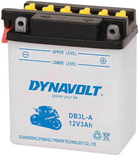 Dynavolt Motorradbatterie mit Kapazität 3Ah