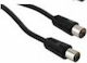Lineme Καλώδιο Κεραίας Coax male - Coax female Μαύρο 5m (12-05022-2)