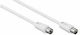 Lineme Καλώδιο Κεραίας Coax male - Coax female Λευκό 5m (12-05022-1)