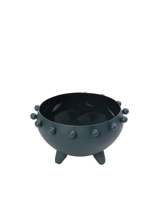 Espiel Decorative Bowl Pedestal Blue 26cm