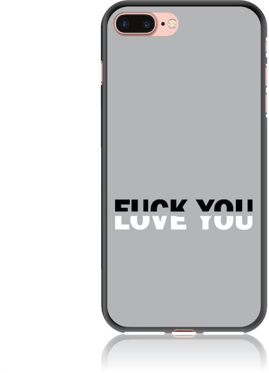 Back Cover Tempered Glass Silicone Grey for iPhone 8/7 Plus