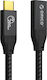 Orico Braided USB 3.2 Cable USB-C Male - USB-C Female 100W PD Black 1m