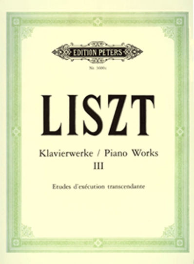 Edition Peters Liszt Piano Works Vol.3 12 Transcendental Studies за Пиано Edition Peters Liszt Piano Works Vol.3 12 Transcendental Studies за Пиано