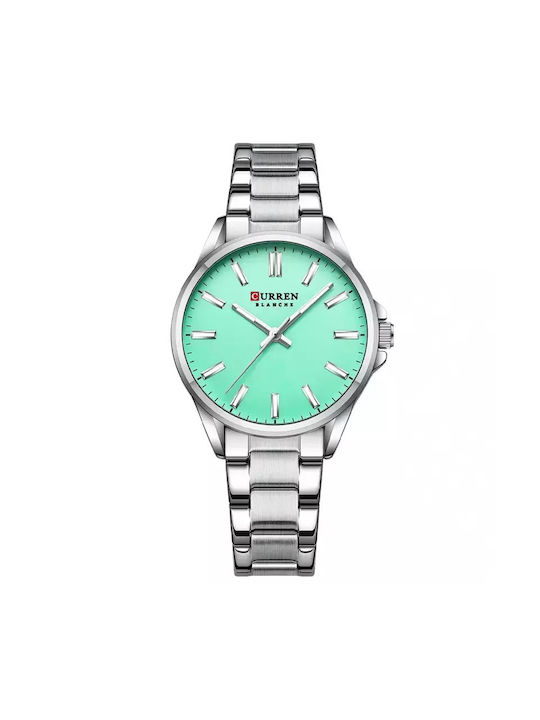 Curren Watch with Metal Bracelet Turquoise / Si...