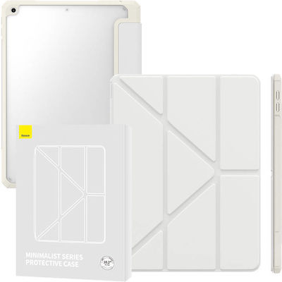 Baseus Minimalist Flip Cover Piele artificială White (iPad 2019/2020/2021 10.2'' - iPad 2019/2020/2021 10.2'')