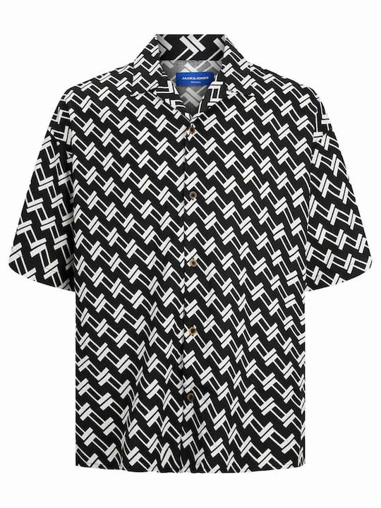 Jack & Jones Kurzärmlig Hemd Schwarz