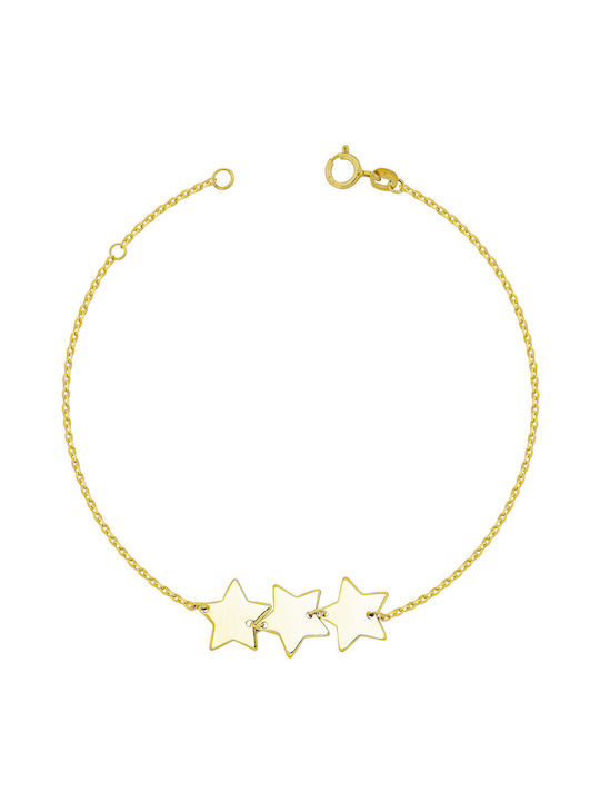 Kiriakos Gofas Damen Armband Kette aus Gold 9K