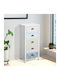 Drawers Storage Wooden with 5 Drawers L46xW34xH97.5cm