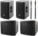 Electro-Voice ETX-10P/15SP Set cu Autoamplificate Subwoofer PA 1800W 15"
