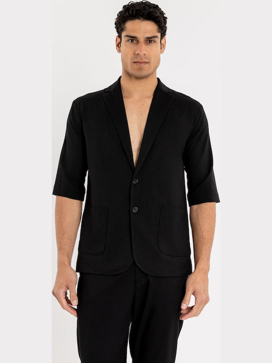 Vittorio Artist Santo Overshirt Schwarz