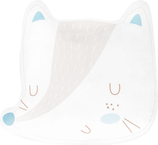 Kikka Boo Декоративна Възглавница за Люлка Little Fox Бял 35x30см