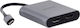 Unitek Μετατροπέας USB-C male σε HDMI 2x female Γκρι 1τμχ V1404B
