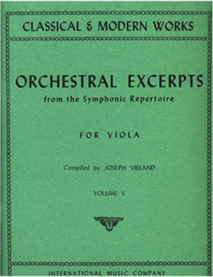 Idiotiki Ekdosi Orchestral Excerpts Volume 5 Sheet Music for String Instruments / Viola
