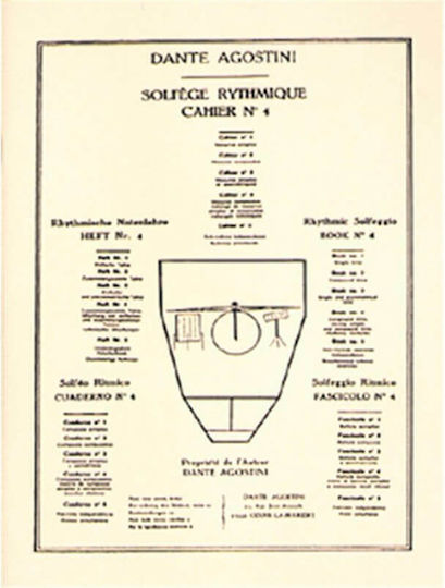 Dante Agostini Solfege Rythmique No.4 Lernmethode für Schlagzeug