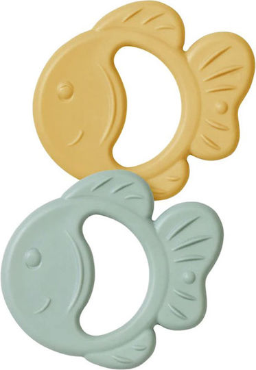 Saro Little Fishes Teething Ring from Silicone for 6 months+ 2 Pieces