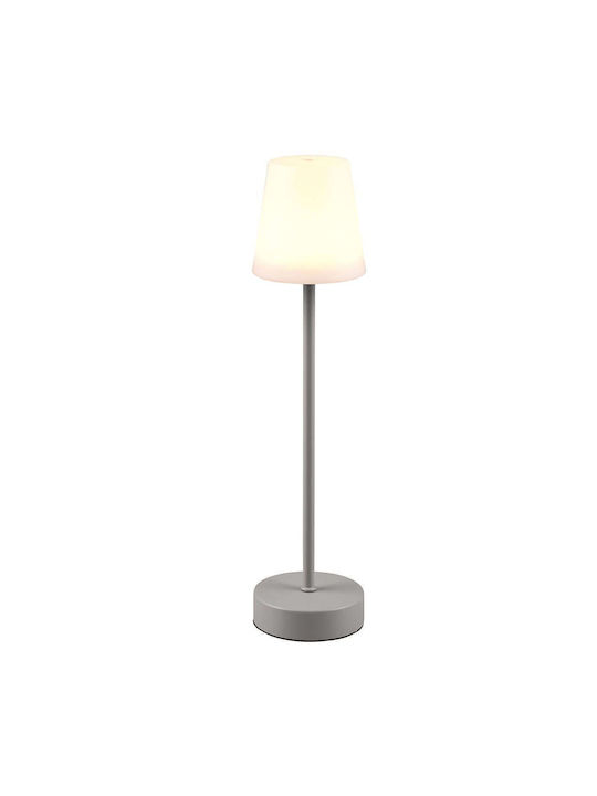 Trio Lighting Martinez Tabletop Decorative Lamp LED Battery Gray