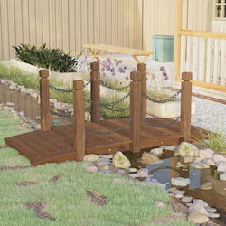 vidaXL Decorative Bridge Garden Wooden 150x67x56cm 363358