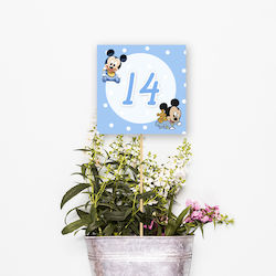 Table Numbering Baby Mickey Square