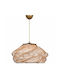 Klikareto Hera Pendant Light Beige with Socket E27 36x36x26cm