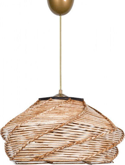 Klikareto Hera Hängelampe Beige mit Fassung E27 36x36x26cm.