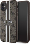 Guess Printed Stripes Back Cover Καφέ (iPhone 11)