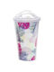 Tpster Glass Water made of Plastic in White Color with straw 450ml