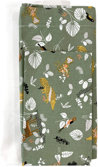 Tiny Toes Jungle Baby Sheets Set Cotton Tiny Toes Jungle Baby Sheets Set Cotton