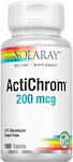 Solaray Actichrom 200mcg 100 ταμπλέτες